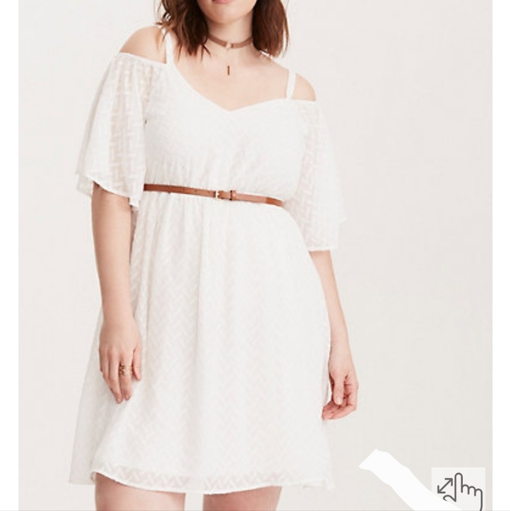 Torrid Cold Shoulder Skater Dress Size 2